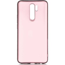 Kilifone - Xiaomi Redmi 9 Kılıf Mat Soft Premier Silikon Kapak Rose Gold