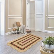 Alanur Home Begonya Lazer Kesim Kaymaz Taban Dijital Baskı Halı ST600167VZ02