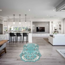 Alanur Home Karanfil Lazer Kesim Kaymaz Taban Dijital Baskı Halı ST600149TR03