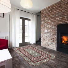 Alanur Home Sümbül Lazer Kesim Kaymaz Taban Dijital Baskı Halı ST600173KZ03