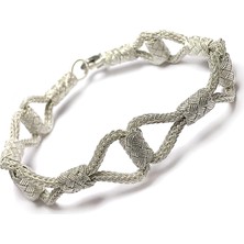 Midyat Nurtaş Gümüş 1000 Ayar Kazaziye Unisex Gümüş Bileklik