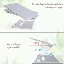 iDock N30 Alüminyum Ergonomik Tam Ayarlı Laptop Bilgisayar Standı