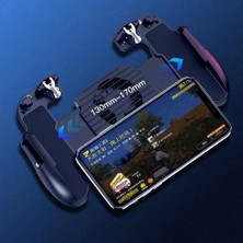 Qozie Cep Telefonu Oyun Konsolu Soğutma Fanlı Standlı  Pubg Ateş Tetik Gamepad Joystick