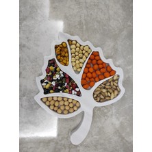 Divali Home Yaprak Desenli Mermer Çerezlik