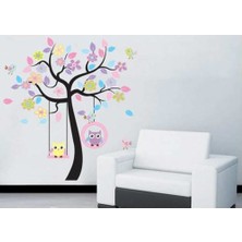 Cosy Home Gift Salıncaklı Renkli Orman Hayvanları Duvar Sticker