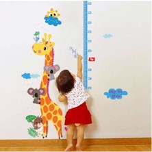 Cosy Home Gift  Gelişim Boy Ölçer Boy Cetvel Zürafa Koala Güneş Bulut Çocuk Odası Sticker