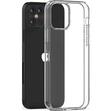 Tekno Grup Apple iPhone 12 (6.7'') Kılıf Lüx Silikon Kılıf + Tam Kaplayan 5D Cam Ekran Koruyucu Şeffaf