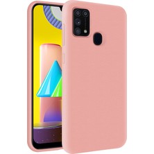 Kzy Samsung Galaxy A21S Içi Kadife Soft Silikon Kılıf - Pembe