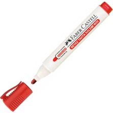 Faber-Castell 2.2MM Kırmızı Beyaz Tahta Kalem W153 2.2 Parça Hızla Kuruyan Mürekkep
