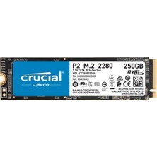 Crucial P2 250GB 2100MB-1150 MB/s NVMe PCIe M2 SSD CT250P2SSD8