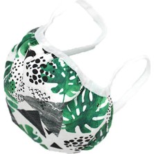 Efabric 5 Adet Anne-Çocuk Mikrofilament Yıkanabilir Maske 3 Çocuk 2 Yetişkin