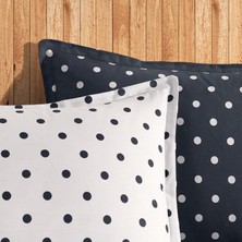 Coté Blanc Dots Gri  Ranforce Battal Boy Çift Taraflı Nevresim Takımı