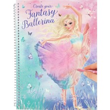 Top Model Create Your Fantasy Model Colouring Book Ballet Tasarım Defteri