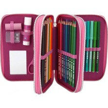 Top Model Filled Triple Pencil Case Cherry Bomb Holo 3 Katlı Dolu Kalem Kutu