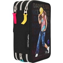 Top Model Triple Pencil Case LED Dance 3 Katlı Dolu Kalem Kutu