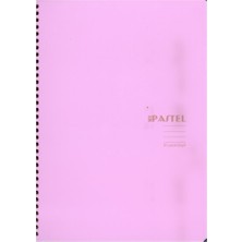 Keskin Defter 80 Yaprak Çizgili Spiralli PP Kapak Note Pastel 17 x 24 cm Lila