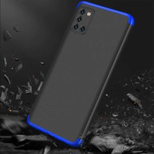 Case 4U Samsung Galaxy A31 Kılıf 3 Parçalı Tam Koruma Sert Mika Ays Kapak Kırmızı