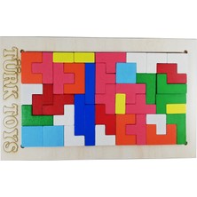 Türk Toys Ahşap Tetris Şekiller Puzzle