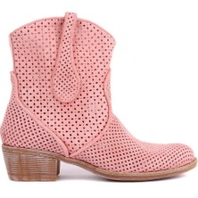 Sail Laker's Pembe Süet Fermuarsız Kadın Yaz Botu