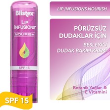 Blistex Pürüzsüz Dudaklar Için Besleyici Dudak Bakımı Lip Infusions Nourish SPF15 3,7g