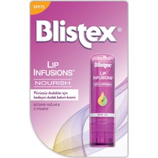 Blistex Pürüzsüz Dudaklar Için Besleyici Dudak Bakımı Lip Infusions Nourish SPF15 3,7g