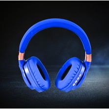 Rosstech BT760 Kablosuz Bluetooth 5.0 Gürültü Azaltıcı Kulak Üstü Kulaklık - Mavi
