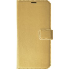 Microsonic Apple iPhone 11 Pro Max Kılıf Delux Leather Wallet Gold