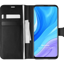 Microsonic Huawei P Smart Pro Kılıf Delux Leather Wallet Siyah