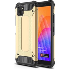 Microsonic Huawei Y5P Kılıf Rugged Armor Gold