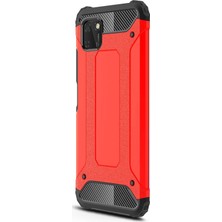 Microsonic Huawei Y5P Kılıf Rugged Armor Kırmızı