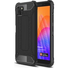 Microsonic Huawei Y5P Kılıf Rugged Armor Siyah