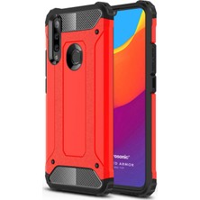 Microsonic Huawei Y6P Kılıf Rugged Armor Kırmızı