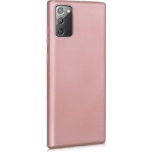 Microsonic Matte Silikon Samsung Galaxy Note 20 Kılıf Rose Gold