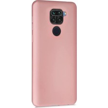 Microsonic Matte Silikon Xiaomi Redmi Note 9 Kılıf Rose Gold