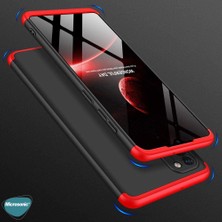 Microsonic Samsung Galaxy A31 Kılıf Double Dip 360 Protective Siyah - Kırmızı