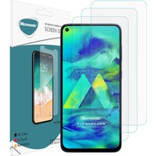 Microsonic Samsung Galaxy M40 Ekran Koruyucu Nano Glass (3 Pack) Şeffaf