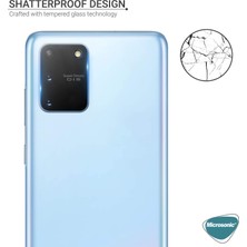 Microsonic Samsung Galaxy S10 Lite Kamera Lens Koruma Camı Şeffaf