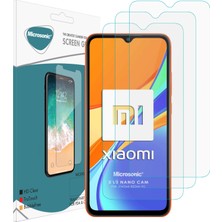 Microsonic Xiaomi Redmi 9C Ekran Koruyucu Nano Glass (3 Pack) Şeffaf