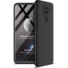 Microsonic Xiaomi Redmi Note 9 Kılıf Double Dip 360 Protective Siyah