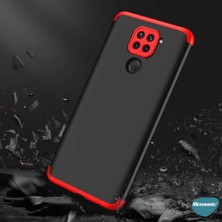 Microsonic Xiaomi Redmi Note 9 Kılıf Double Dip 360 Protective Siyah