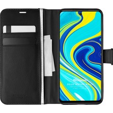 Microsonic Xiaomi Redmi Note 9 Pro Kılıf Delux Leather Wallet Siyah