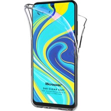 Microsonic Xiaomi Redmi Note 9S Kılıf 6 Tarafı Tam Full Koruma 360 Clear Soft Şeffaf