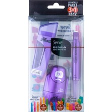 Serve Metalik Okul Set 3'lü