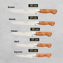 Sürmene Ahşap Saplı 5'li Bıçak Seti