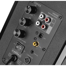 Edifier R1850DB Optic Girişli ,Bluetooth,Subwoofer Çıkışlı 4'' Bas Ünitesi 2.0 Aktif Hoparlör 70W RMS Piyano Siyah