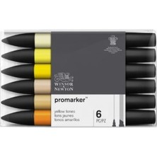 Winsor & Newton Promarker Sarı Tonlar 6'lı Set