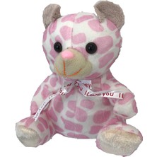 Stuffed Toys Sevimli Peluş Leopar Desenli Pembe Ayı 20 cm