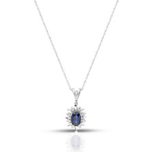 Lilarote Safir Pırlanta Kolye