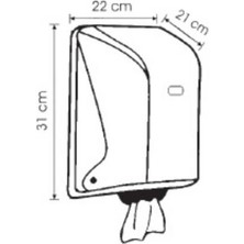 Vialli Og2 İçten Çekmeli Kağıt Havlu Dispenseri Beyaz