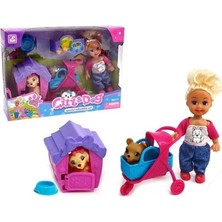 Birlik Barınak Pusetli Mini Bebek Girl & Dog K899-24